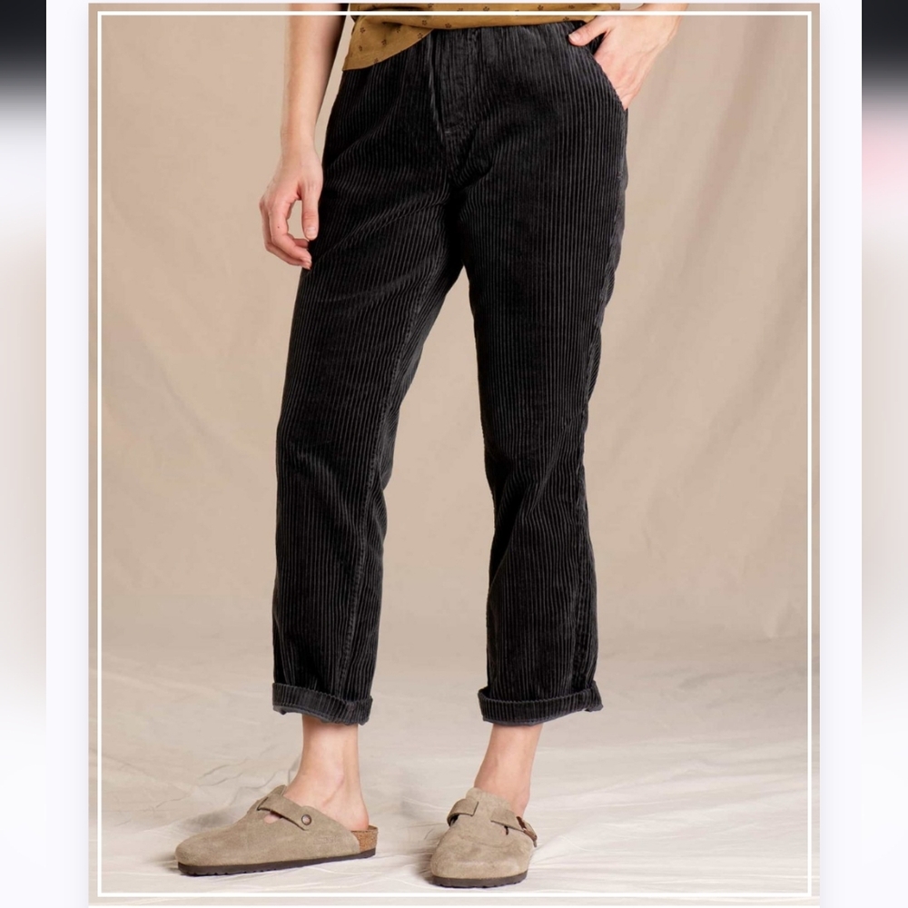 Women's Toad And Co. Del Rey Pull On Pants Slate Corduroy L